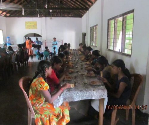 Service at Bharathy Illam Children Home in Mulliyawalai
