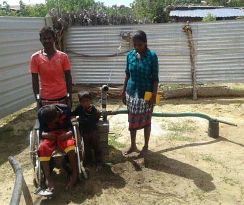 Tube well for a poor family – June 2017